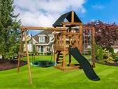 Детская игровая площадка Babygarden Play 9 + качели-гнездо Аиста